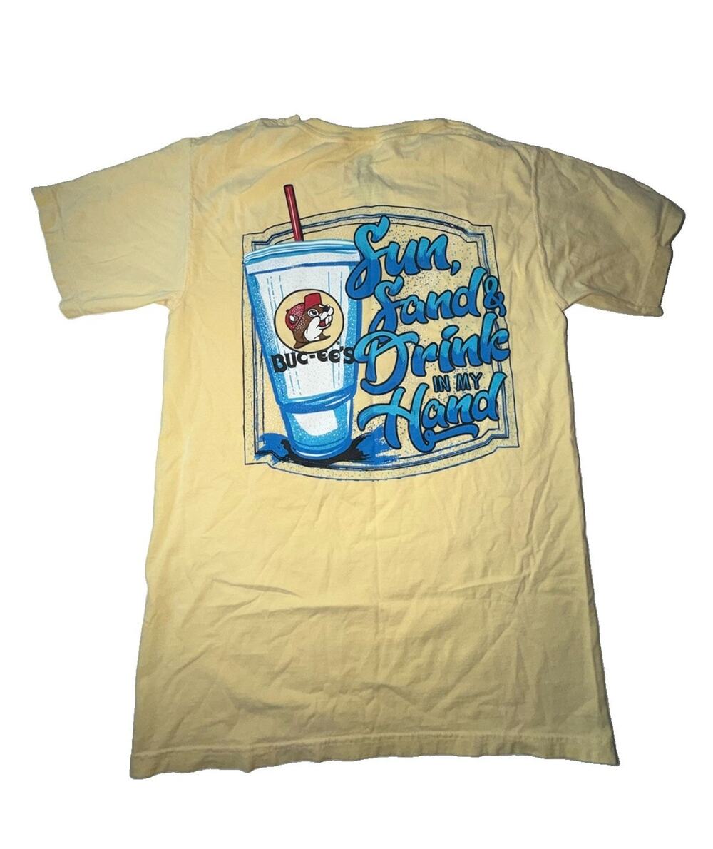 Buccees Women’s Yellow Sun Graphic T-Shirt Tee Top Small